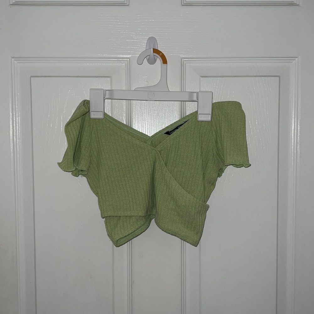 SHEIN green crop top